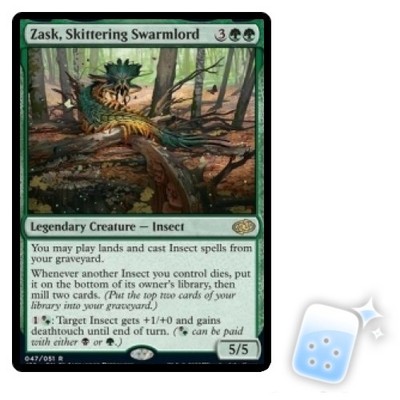 ZASK, SKITTERING SWARMLORD Jumpstart 2022 Magic MTG MINT CARD | eBay
