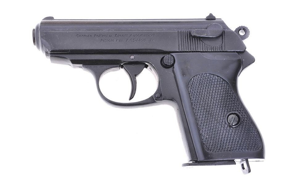 Denix Walther PPK Police James Bond Non-Firing Replica Gun, Metal