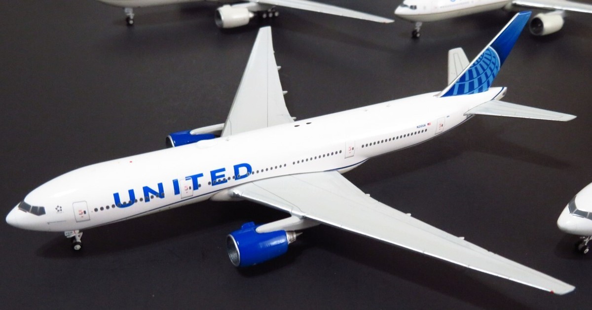 Four Pack Set. Gemini Jets United Airlines B777. 1:400 Scale. Rare