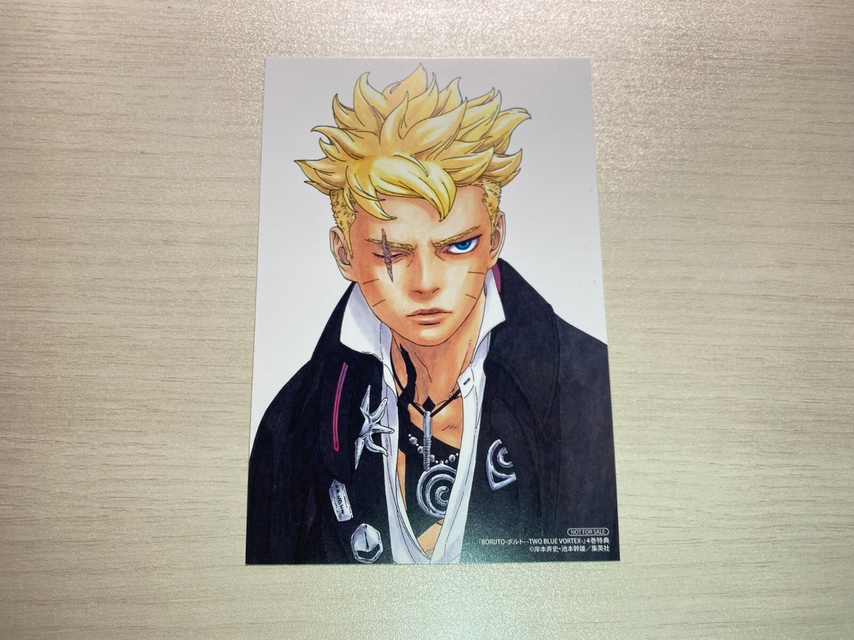 BORUTO 1st Printing Two Blue Vortex Vol. 4 First Printed With Card