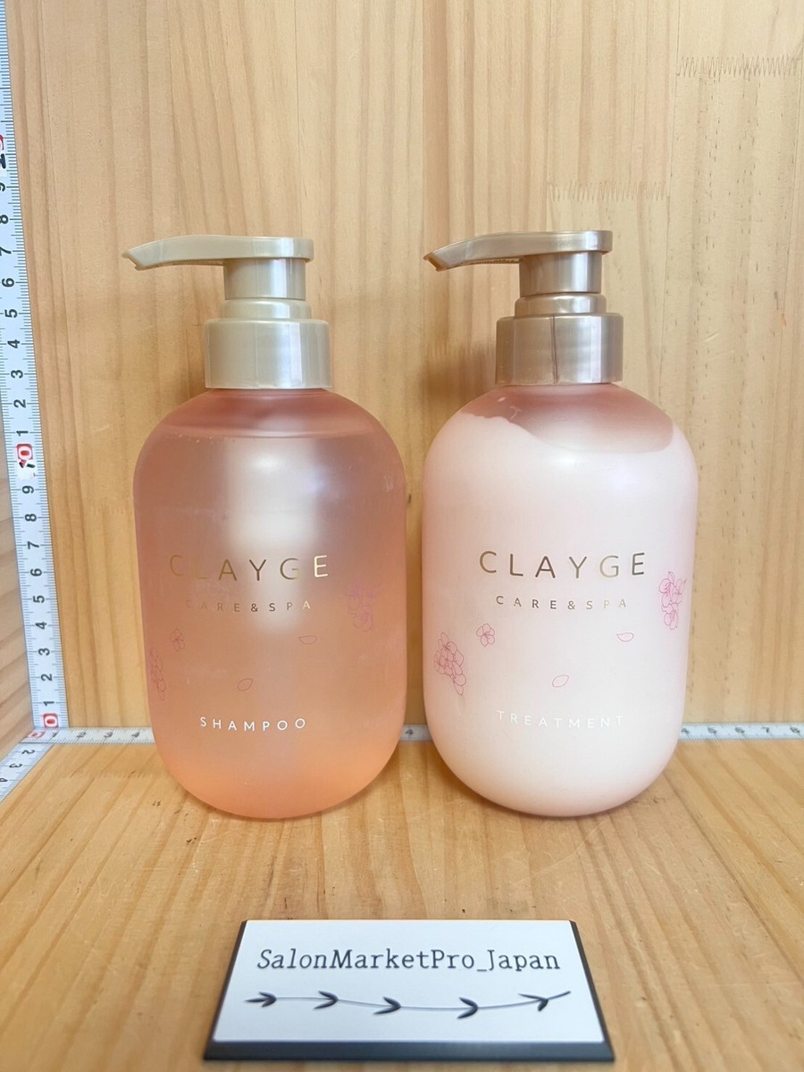 CLAYGE Shampoo and Treatment Set Limited Edition Sakura Moist Hair