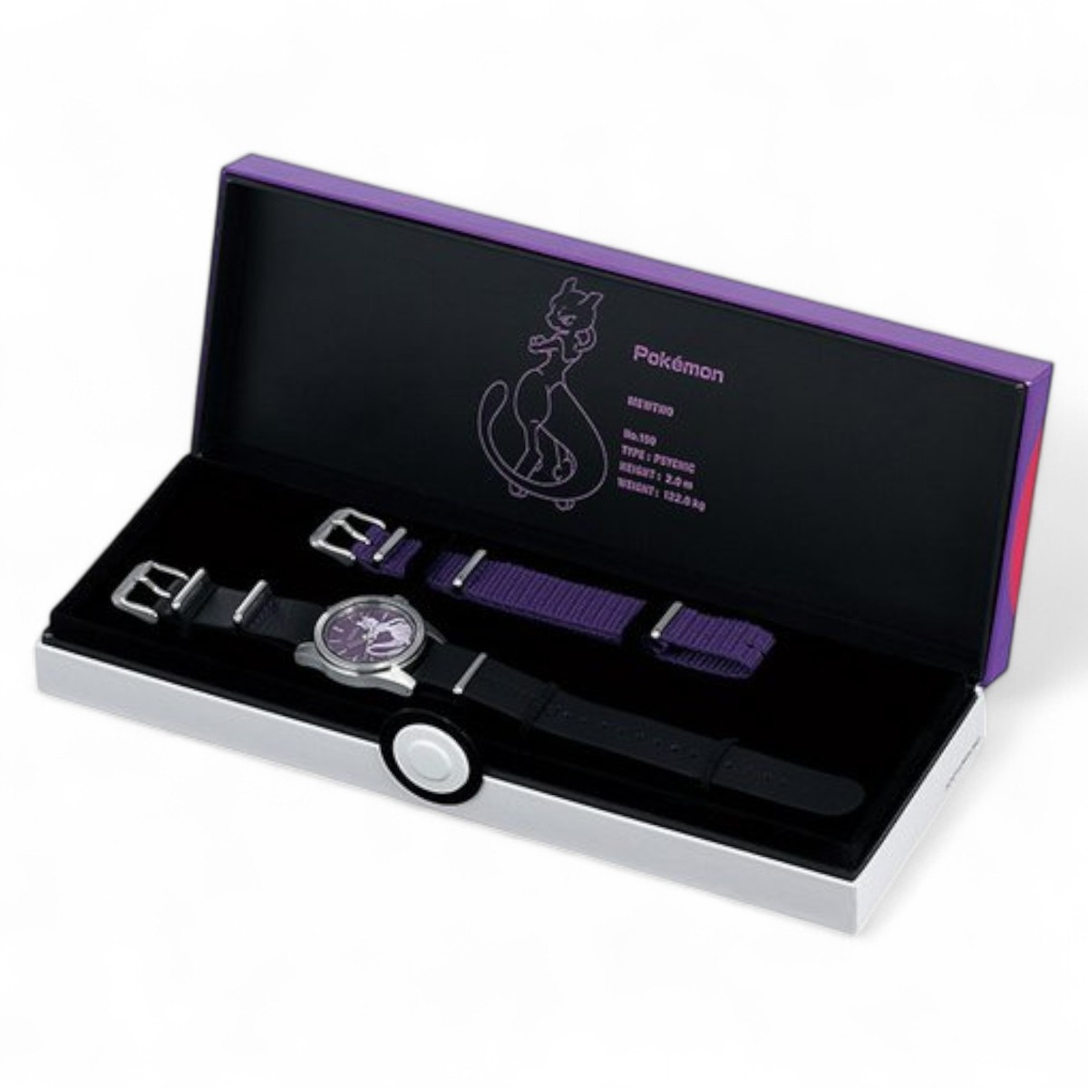Seiko Pokémon Mewtwo SCXP181 Master Ball Special Edition Watch w