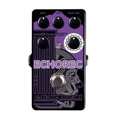 Catalinbread ECHOREC Multi Head Delay Guitar Effects Pedal Purple