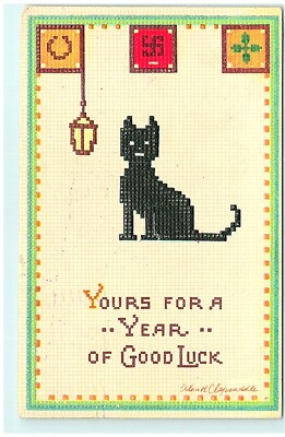 S04-5251, GOOD LUCK, *1913 PMK, ** POSTCARD WITH SWASTIKA SIGN | eBay