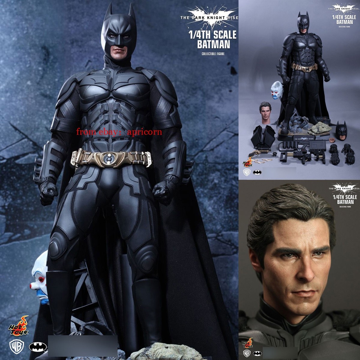 Hottoys The Dark Knight Rises Batman 1/4 Collectible Action Figure