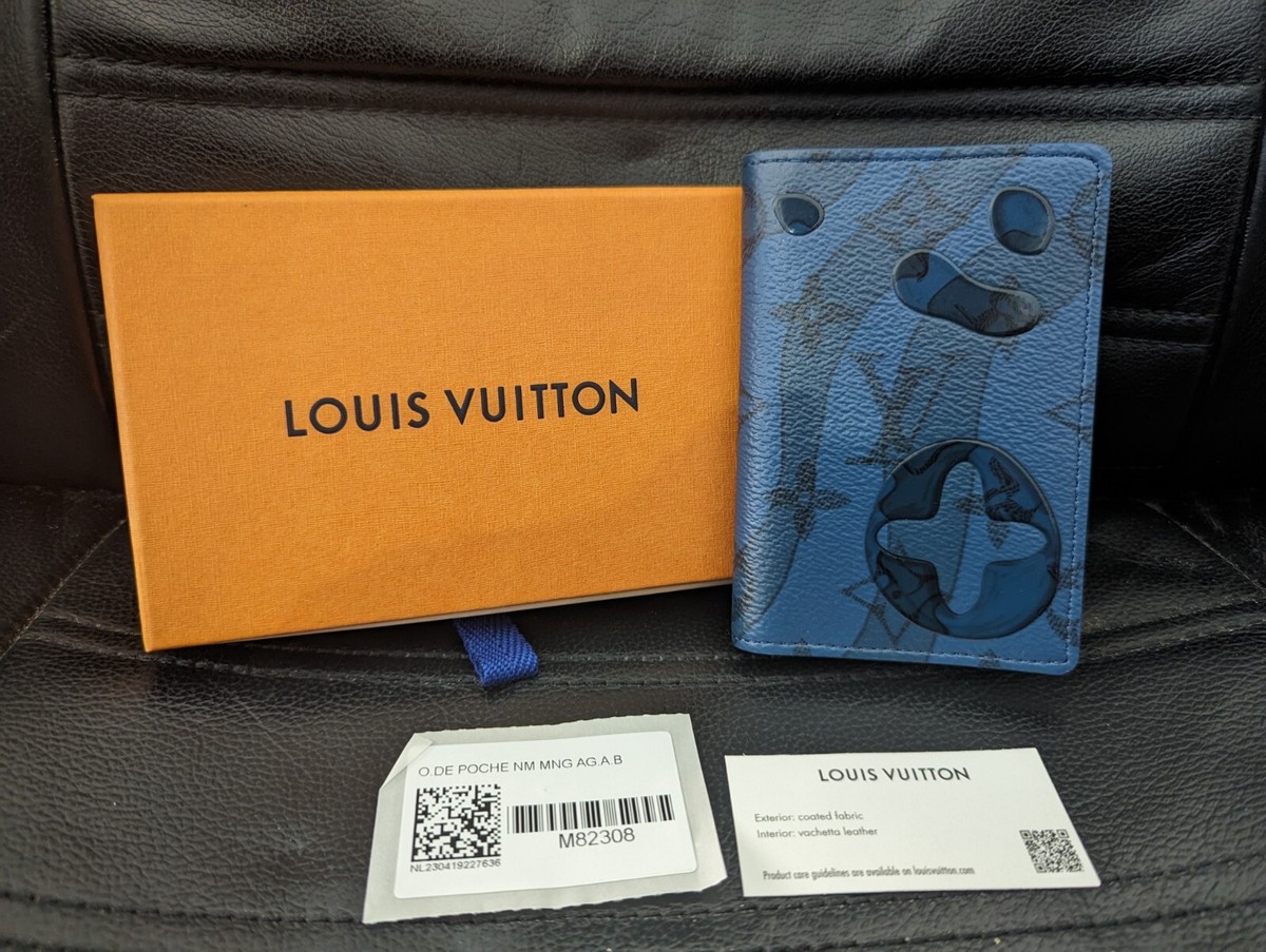 Louis Vuitton LV AQUAGARDEN Blue Monogram Canvas Pocket Organiser