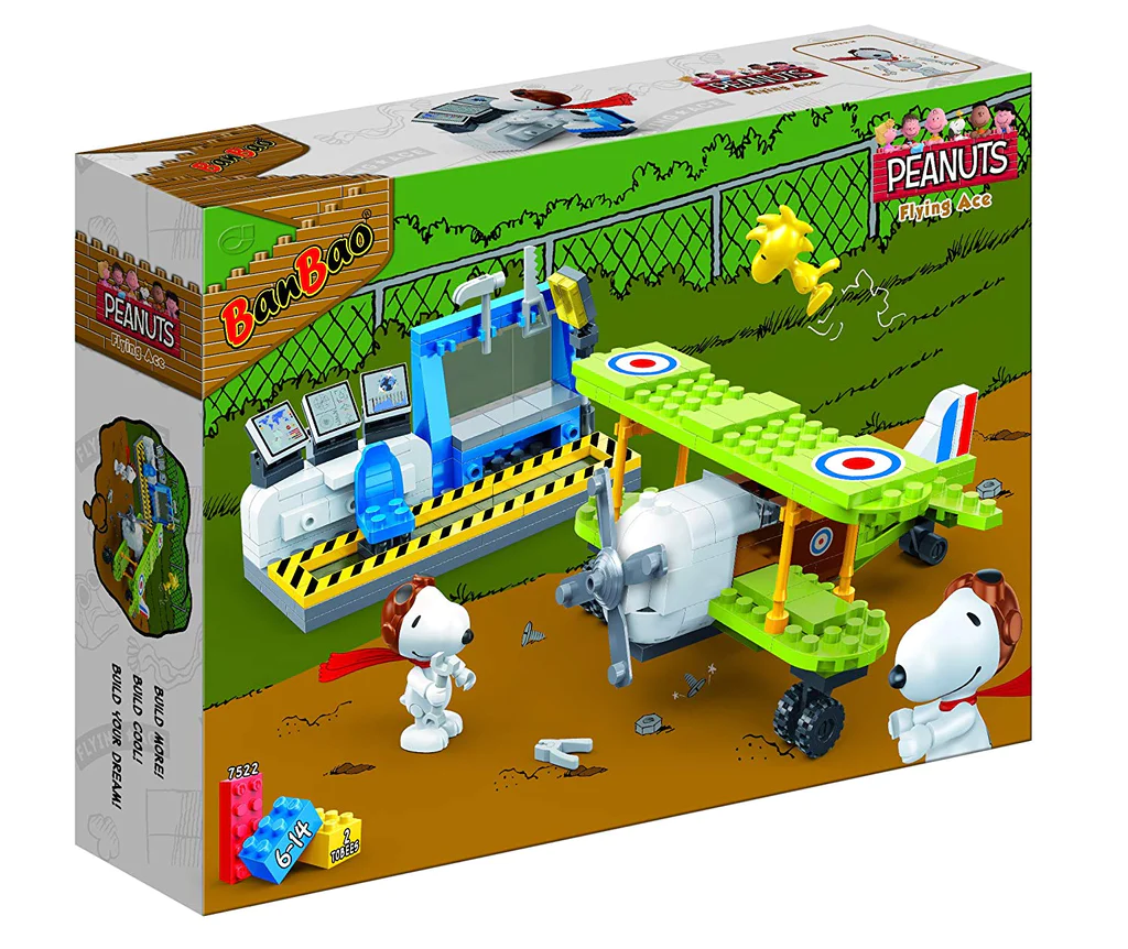 Peanuts - Flying Ace Green Plane Building Set by Ban Bao | eBay