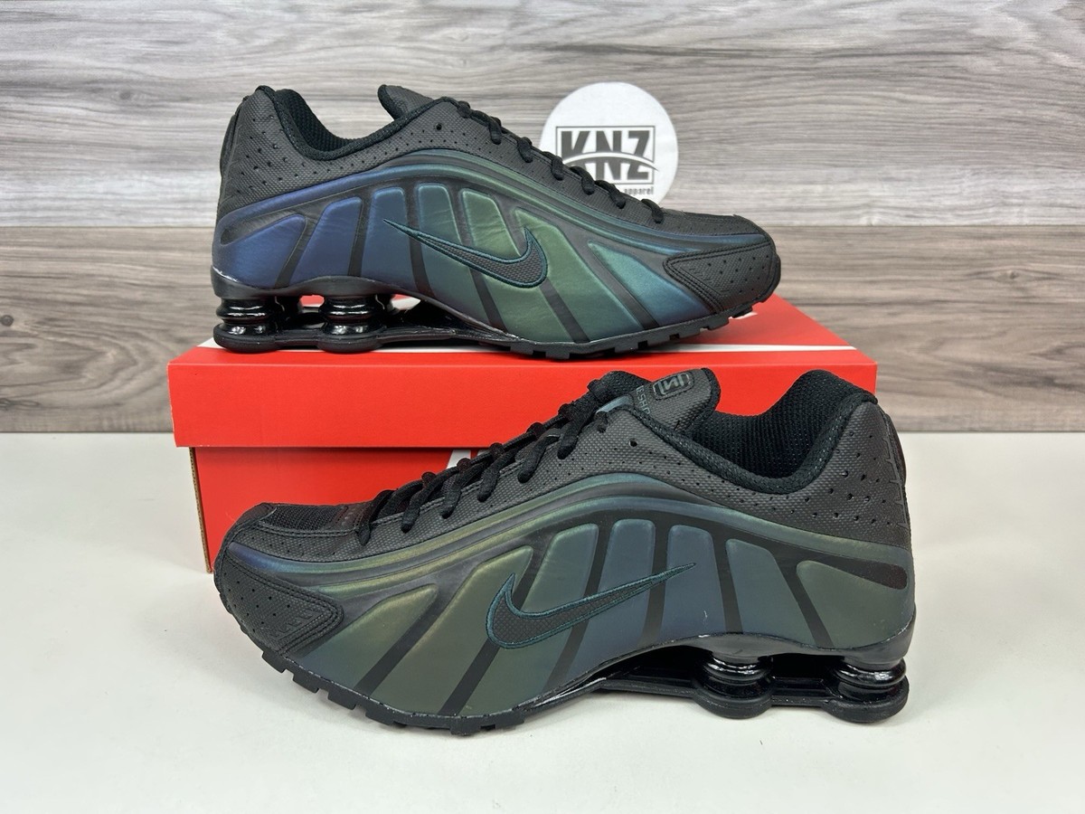 Nike Shox R4 SE Black Seaweed 'Reflective' Lemon Twist IM6596 001
