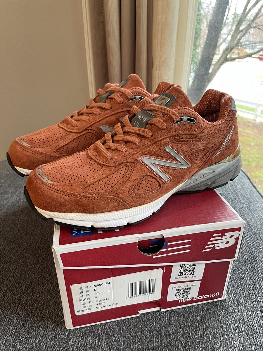 New Balance 990v4 Made in USA Burnt Orange *RARE* Size 8 M990JP4