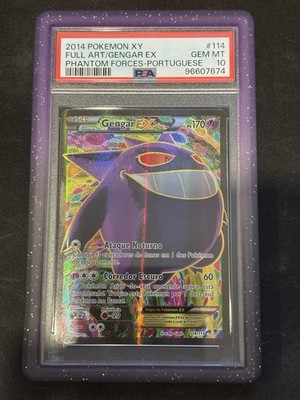 PSA 10/POP 1 2014 POKEMON XY FULLART/GENGAR EX #114 PHANTOM FORCES