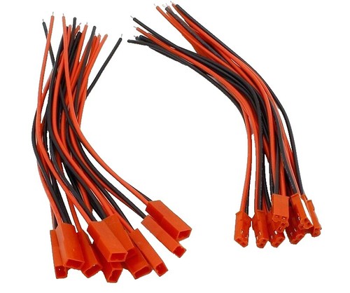 400 Set JST 2 Pin Female & Male Red Color Housing & Pin Connector