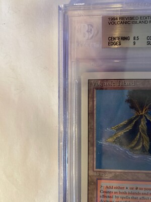 Volcanic Island Revised MTG BGS 8.5/9/9/8 Grade 8.5 NM-MT+ (RG