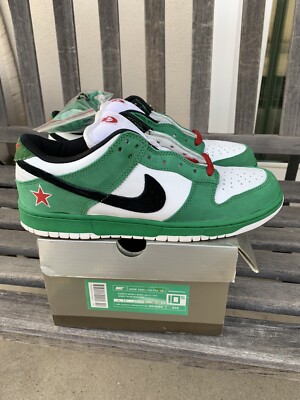 2003 Nike SB Dunk Low Pro Heineken OG 10.5 Supreme WTD Paris