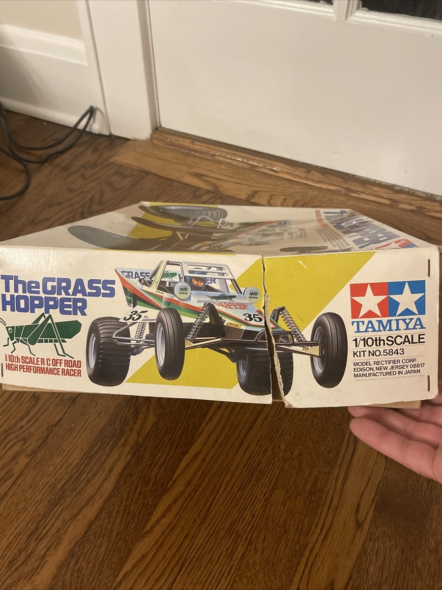 VINTAGE TAMIYA HORNET GRASSHOPPER RC CAR FOR PARTS W/ ORIGINAL BOX