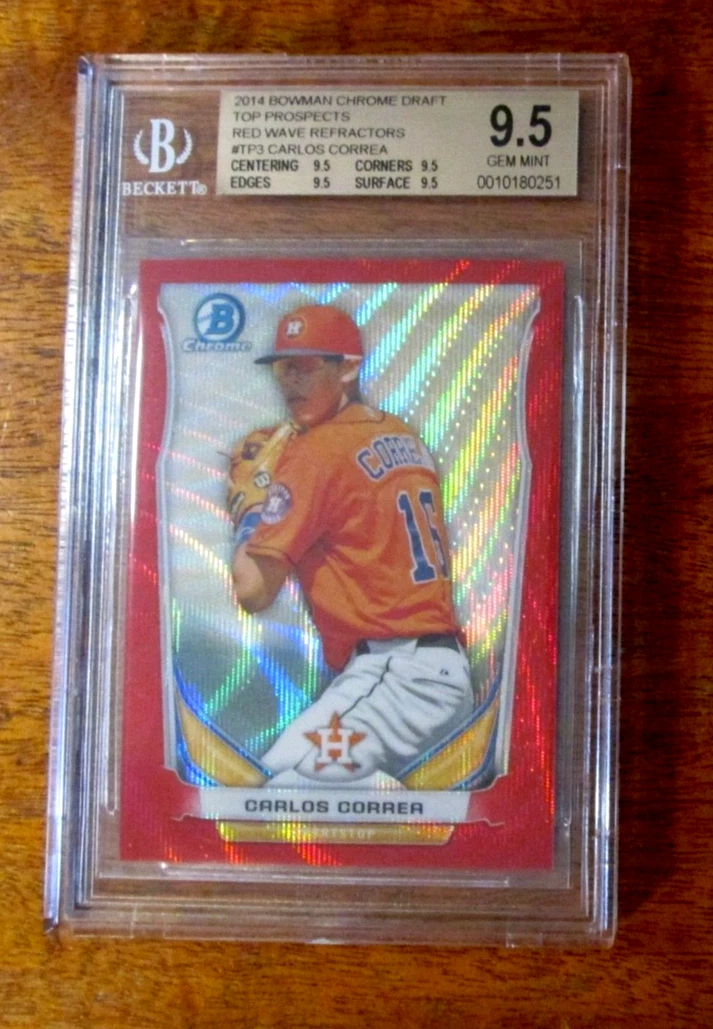 Bowman Carlos Correa Baseball Sports Trading Cards & Accessories