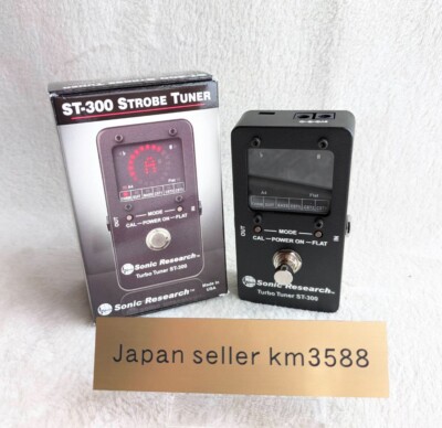 Sonic Research Turbo Tuner ST-300 Strobe Guitar/Bass Tuner JP From