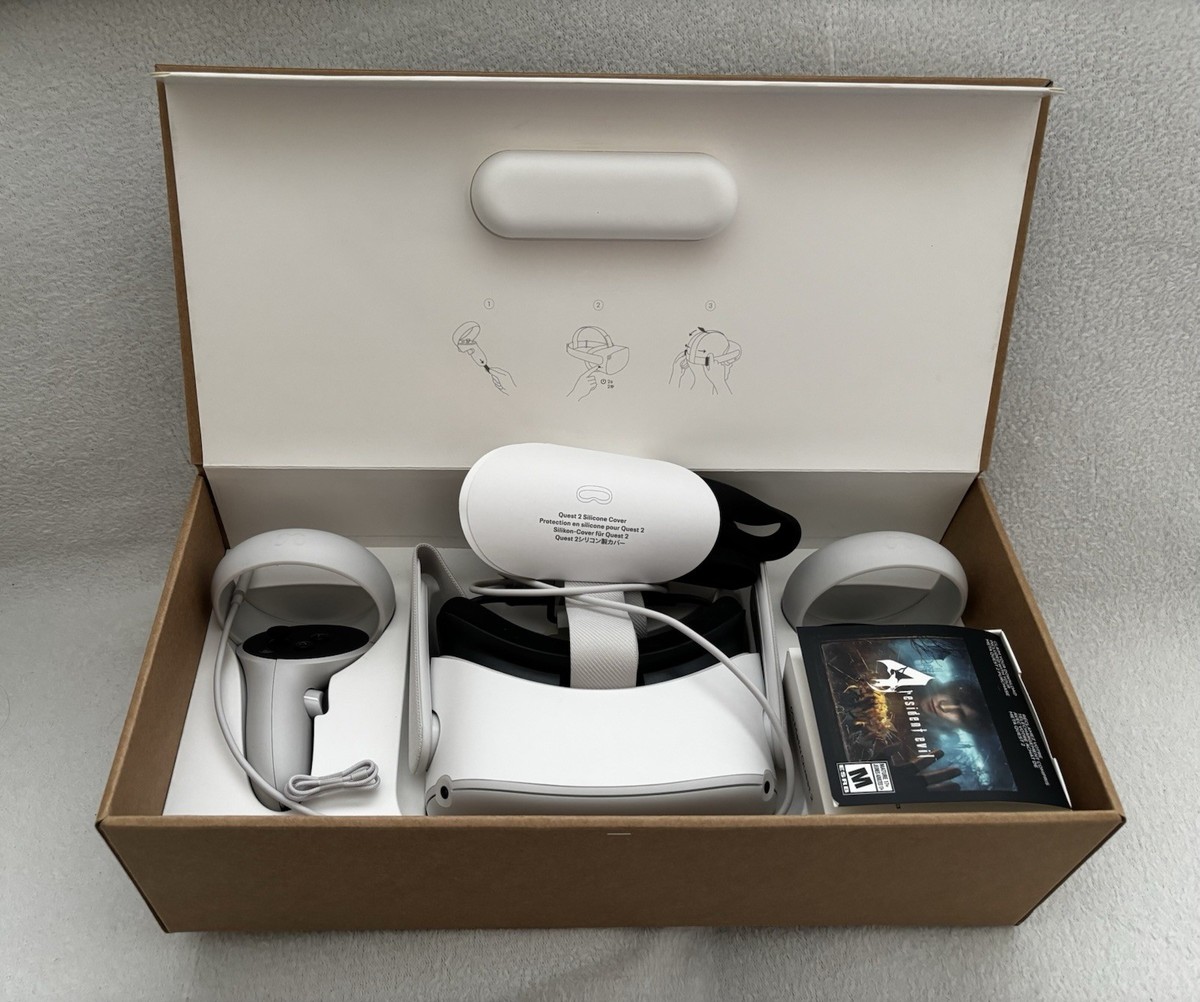 Meta Oculus Quest 2 256GB with Controllers, Spacer, Box, Charger