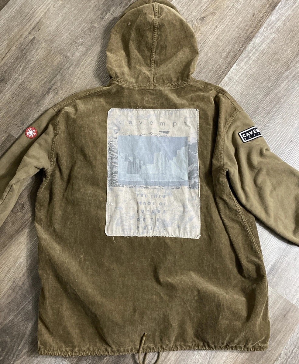 C.E. CAV EMPT ICON Design Corduroy Hoodie PULLOVER JACKET Size M