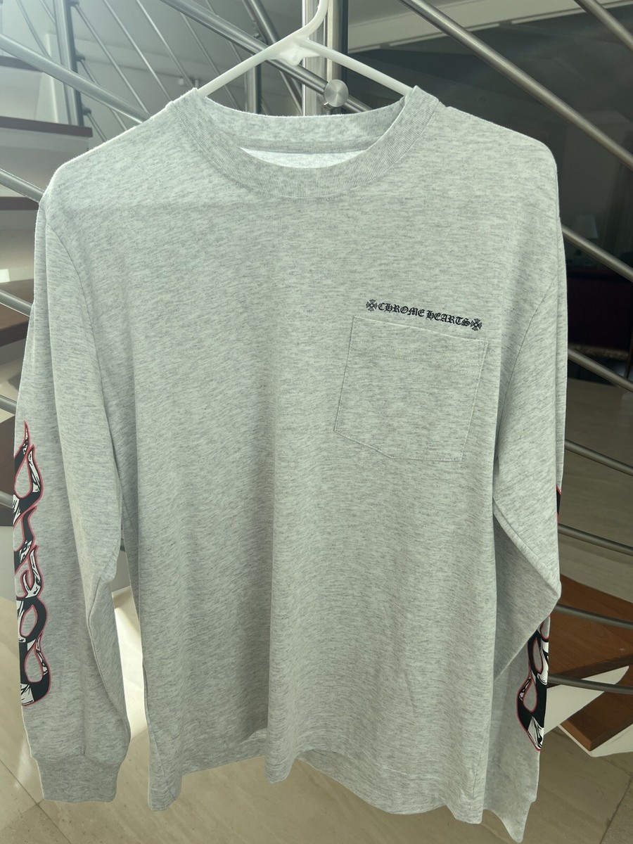 Chrome Hearts Matty Boy T Shirt Brand New Gray Long Sleeve | eBay