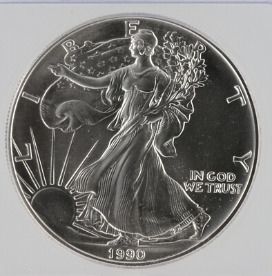 1990 Silver Eagle ICG MS70 S$1 Philadelphia Mint | eBay