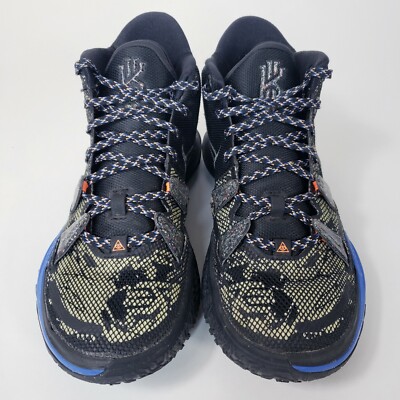 🏀Nike Kyrie 7 'Grind' Black Lime Ice Total Orange Mens Size 8