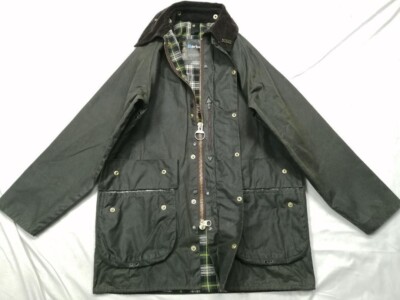 Barbour BEAUFORT Oiled Jacket Coat cotton sage green mens British