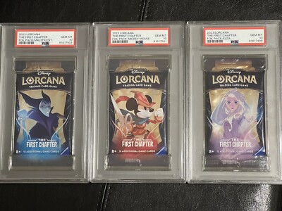 Disney Lorcana The First Chapter Foil Packs PSA 10 Complete Set No
