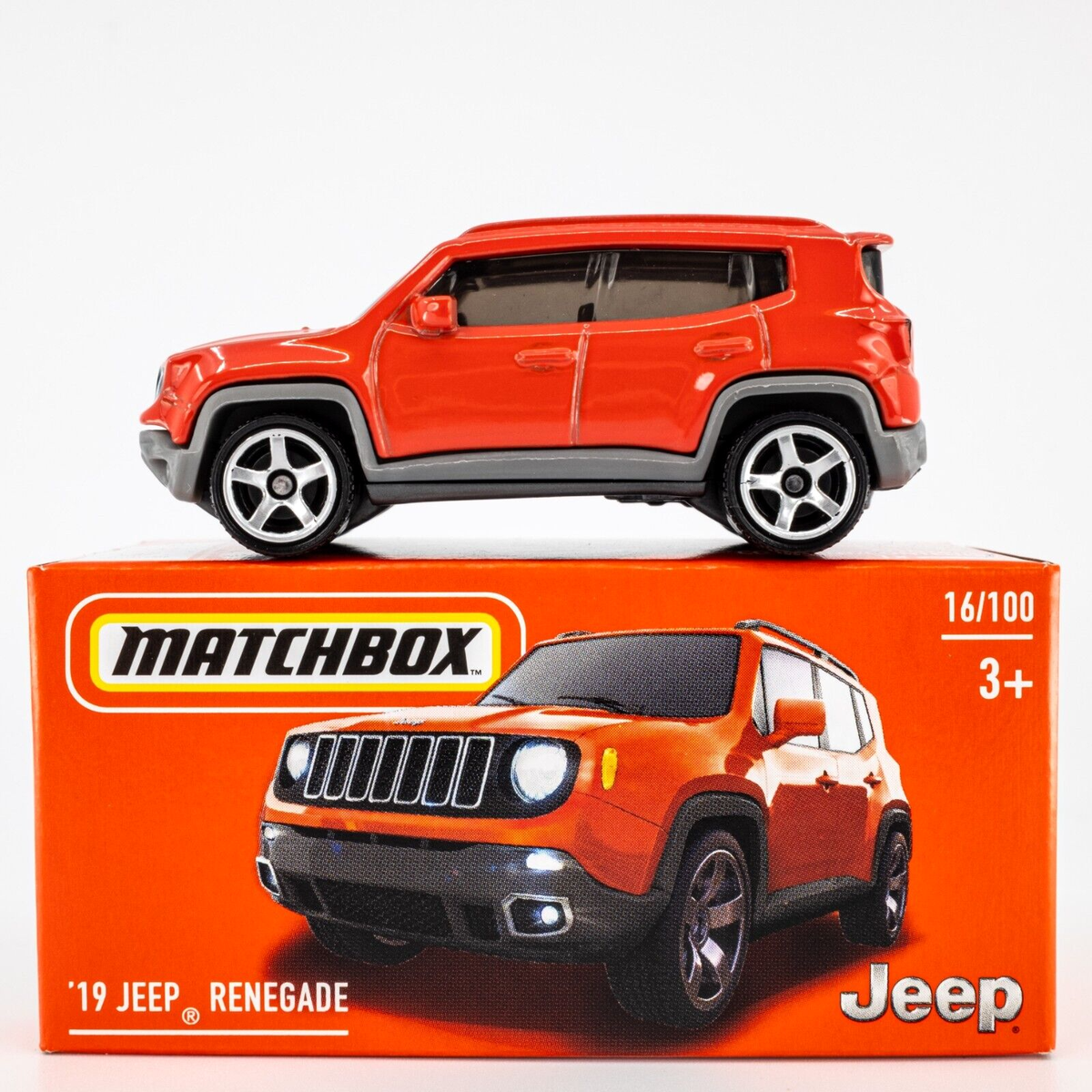 2024 Matchbox Power Grabs #16 '19 Jeep® Renegade OMAHA ORANGE