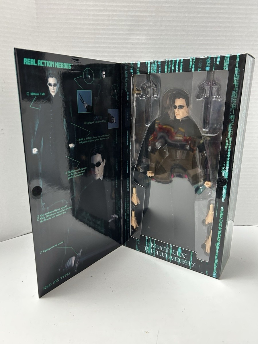 Matrix Reloaded Neo Keanu Reeves Real Action Heroes Medicom Toy