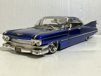 JADA DUB CITY 1959 CADILLAC DEVILLE BLUE 1:24 DIECAST MODEL CAR