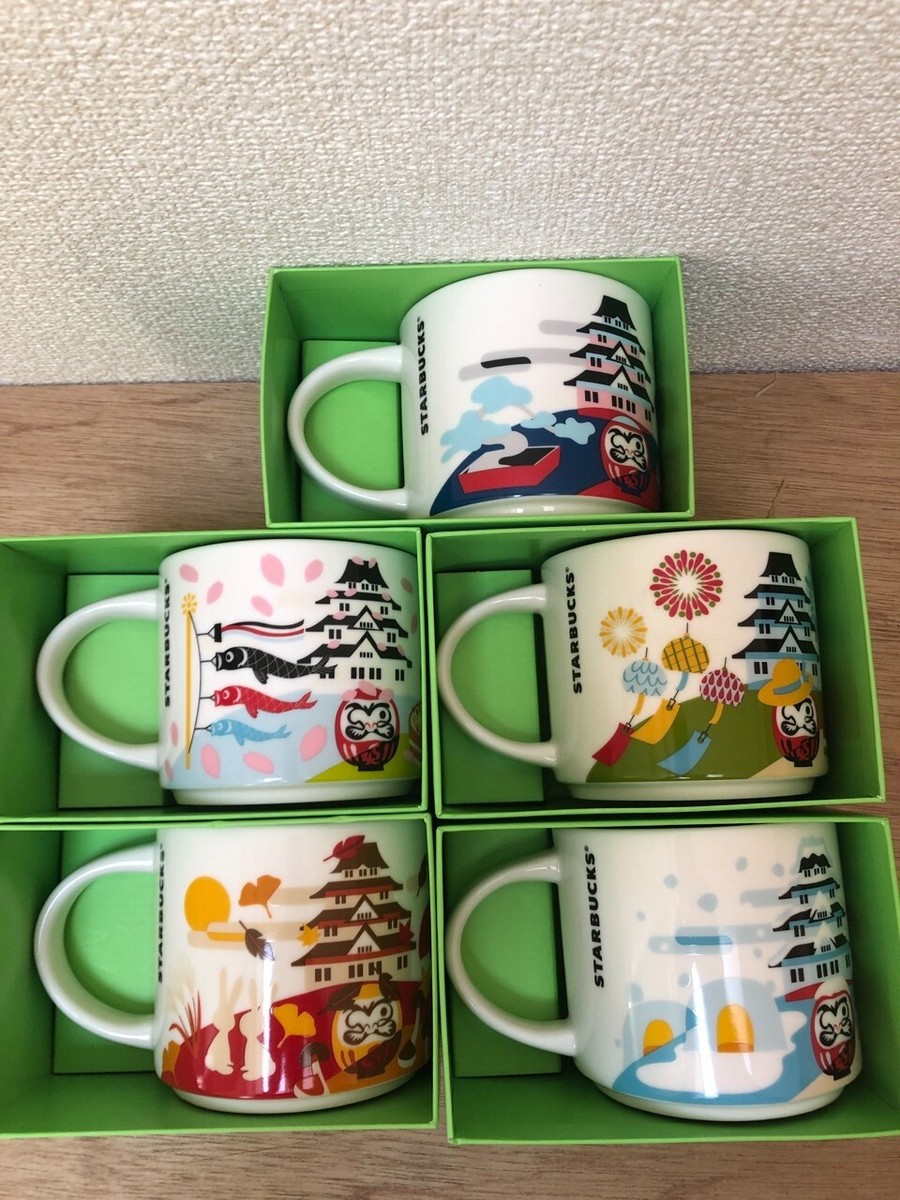 JAPAN Spring Summer Autumn Winter set of 5 Starbucks You Are Here