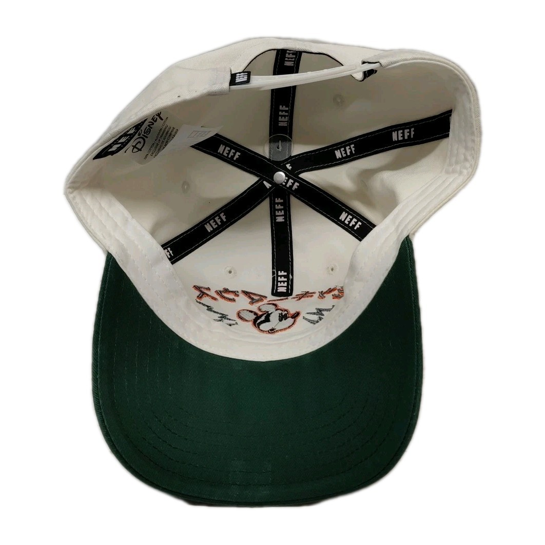 Neff x Disney Mickey Japan Snapback Hat Cream Green MKY NWT Rare