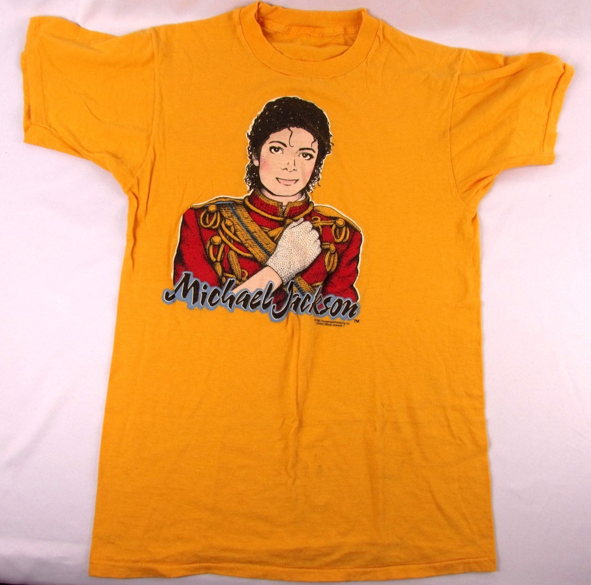 Michael Jackson Vintage 1984 Yellow T-Shirt - Original | eBay