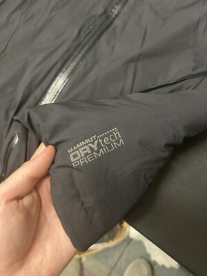 MAMMUT Dry Tech Premium Insulated Hooded Puffer Jacket Vented Size