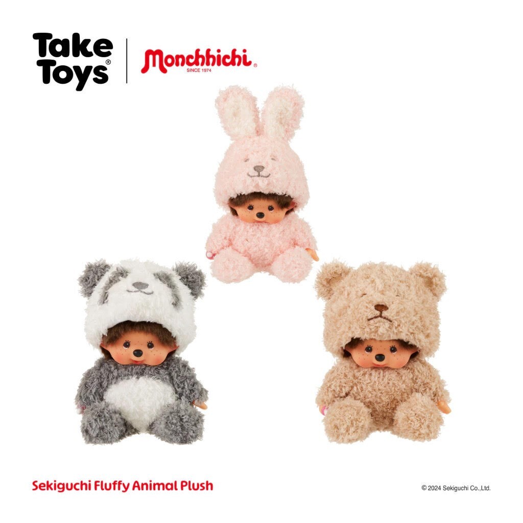 Monchhichi Plush Doll Sekiguchi Fluffy Animal Plush Brand New | eBay