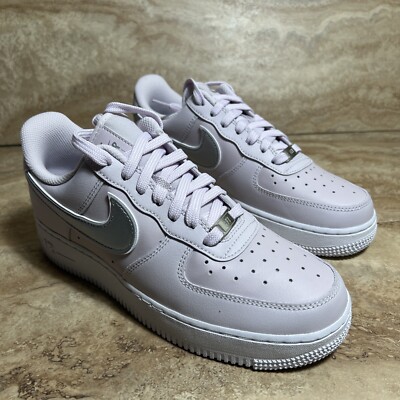 Nike Air Force 1 '07 Low Venice Lilac Silver Womens Shoes Size 8.5