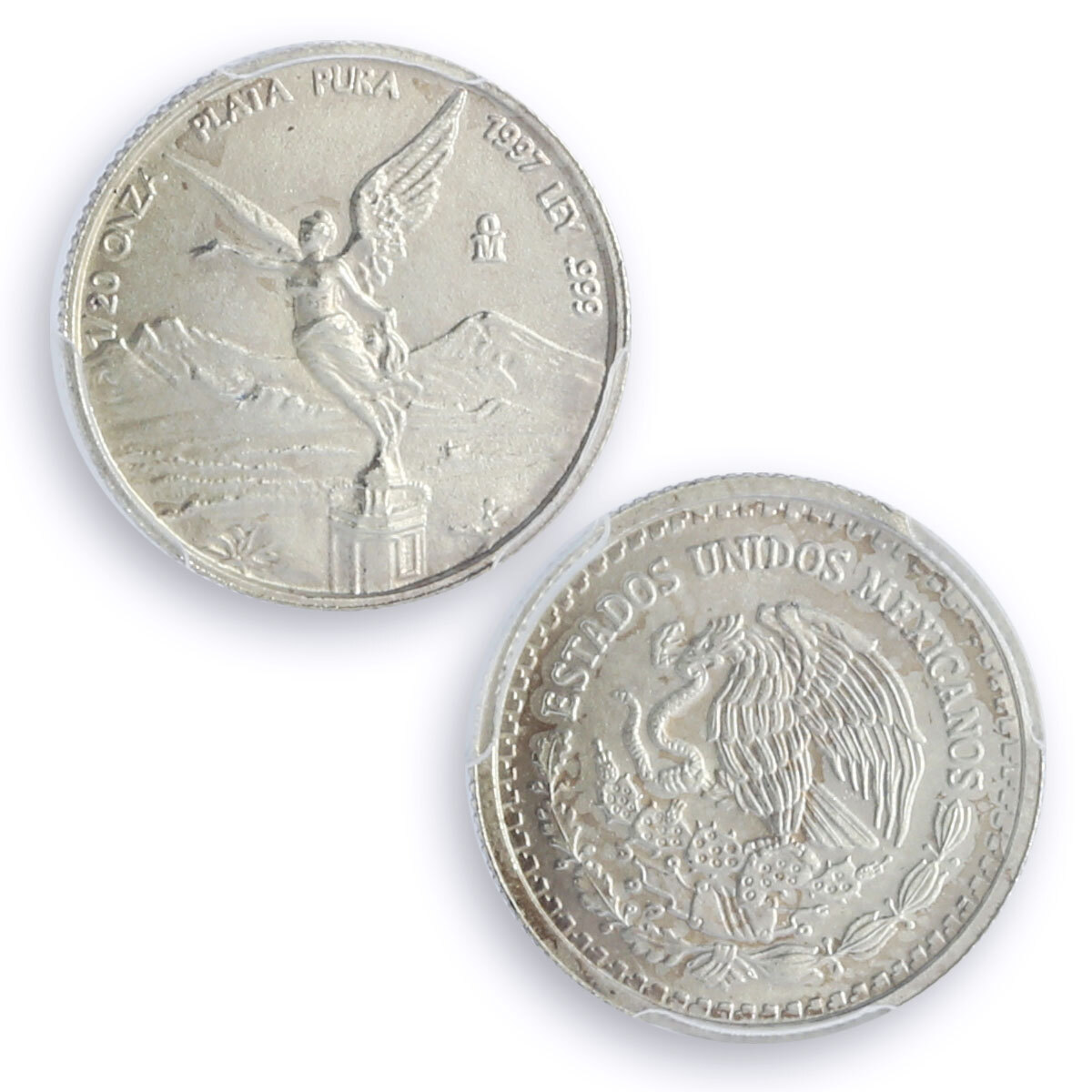 Mexico 1/20 onza Libertad Angel of Independence MS67 PCGS silver