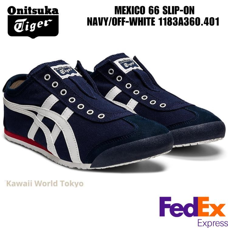 Onitsuka Tiger MEXICO 66 SLIP-ON NAVY/OFF-WHITE 1183A360.401