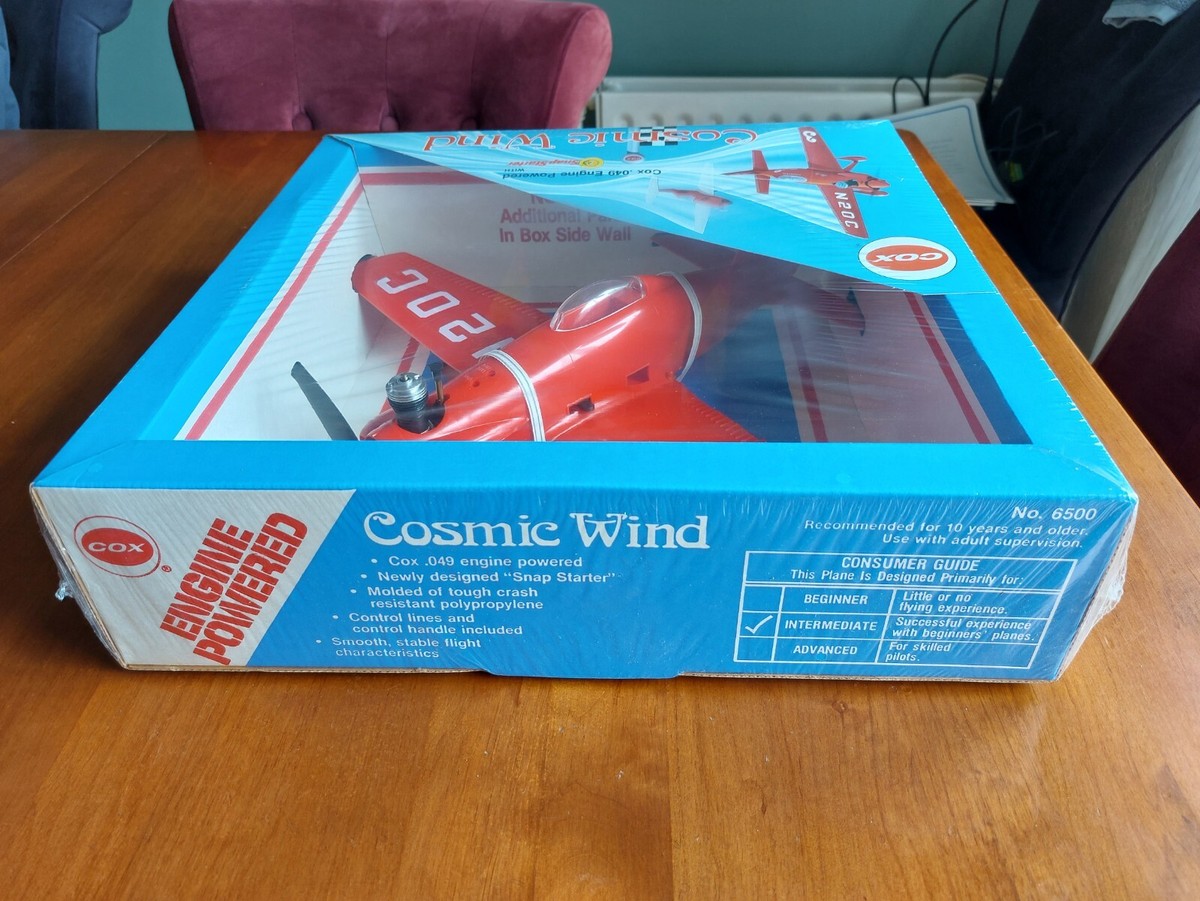 Cox Cosmic Wind .049 vintage control line airplane #6500 nisb 1986