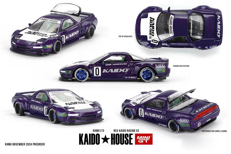 Kaido House x MINI GT 1:64 NSX Kaido Racing V2 Purple Car | eBay