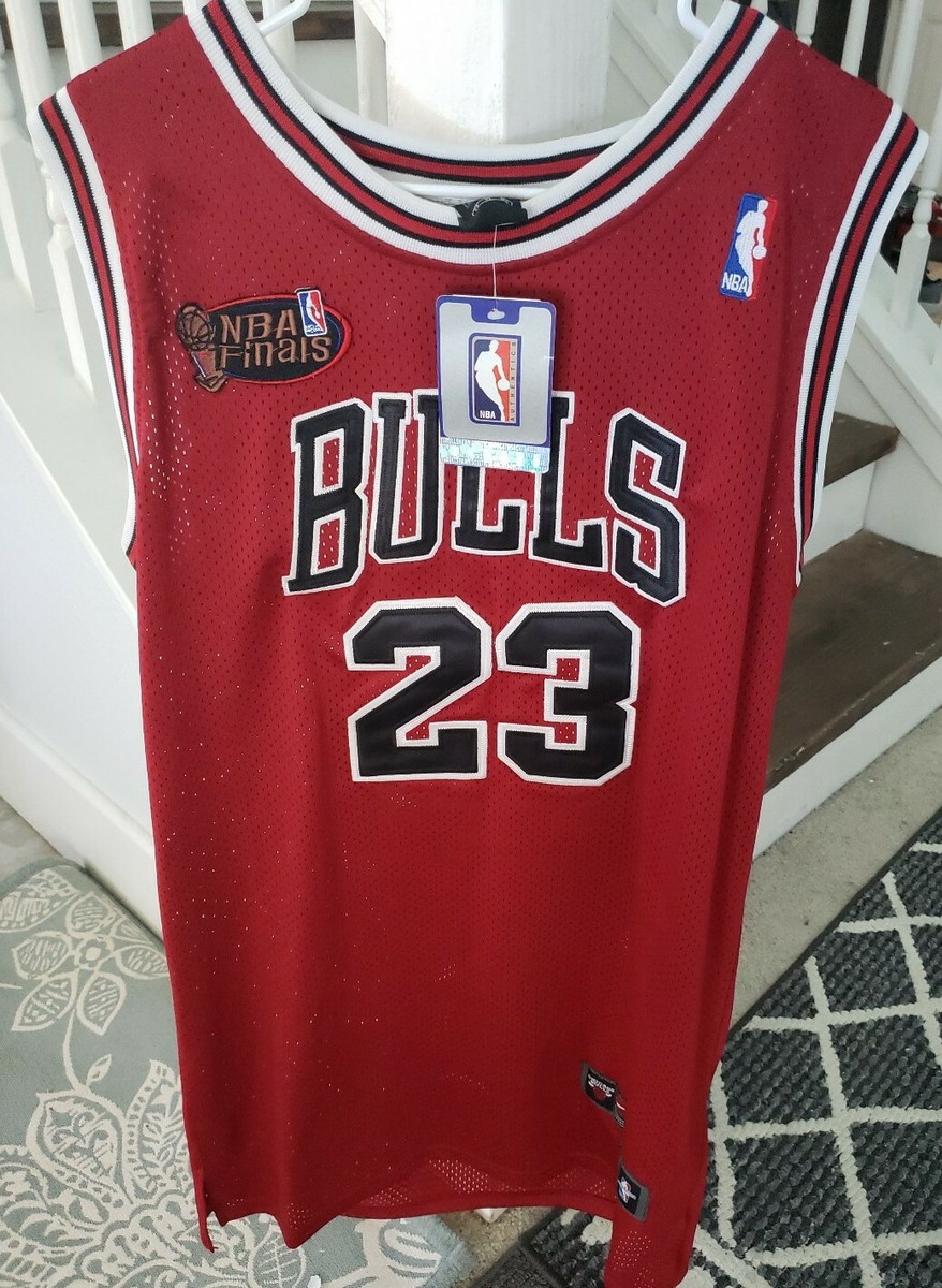 NWT Michael Jordan #23 Chicago Bulls 1998 NBA Finals Red Jersey XL