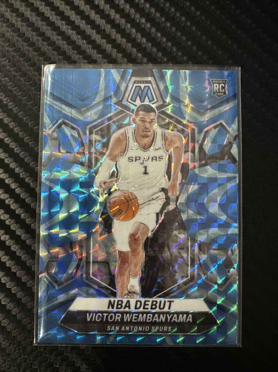 2023-24 VICTOR WEMBANYAMA Panini Mosaic #257 Reactive Blue NBA
