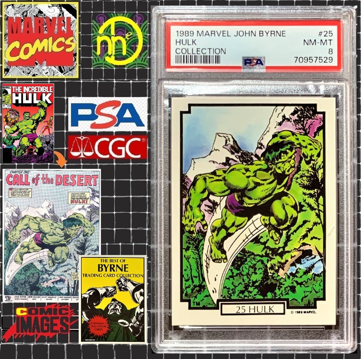 1989 Marvel Comic Images John Byrne - #25 Hulk - PSA 8 NM-MT | eBay