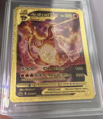 Pokemon Charizard Vmax HP330 gold foil card | eBay
