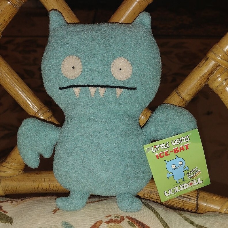 UglyDoll Ice Bat Vintage Plush Stuffed Animal Small Mini Toy 7