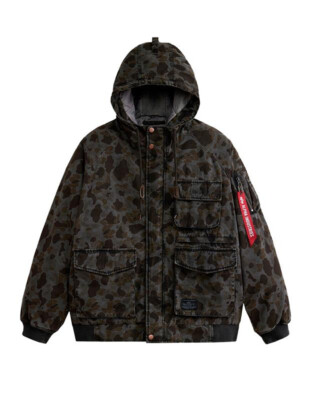 Alpha Industries MJM53505C1 MA-1 Hunting Mod Battlewash Jacket