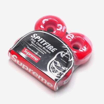 Supreme x Spitfire Classic Wheels (Set of 4) - RED - 54mm [BRAND
