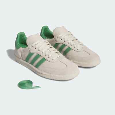 New Adidas x Pharrell Williams Humanrace Samba Shoes - Aluminium