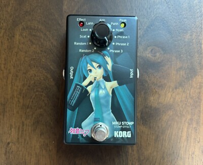 KORG Miku sing in the guitar Compact effector MIKU STOMP from