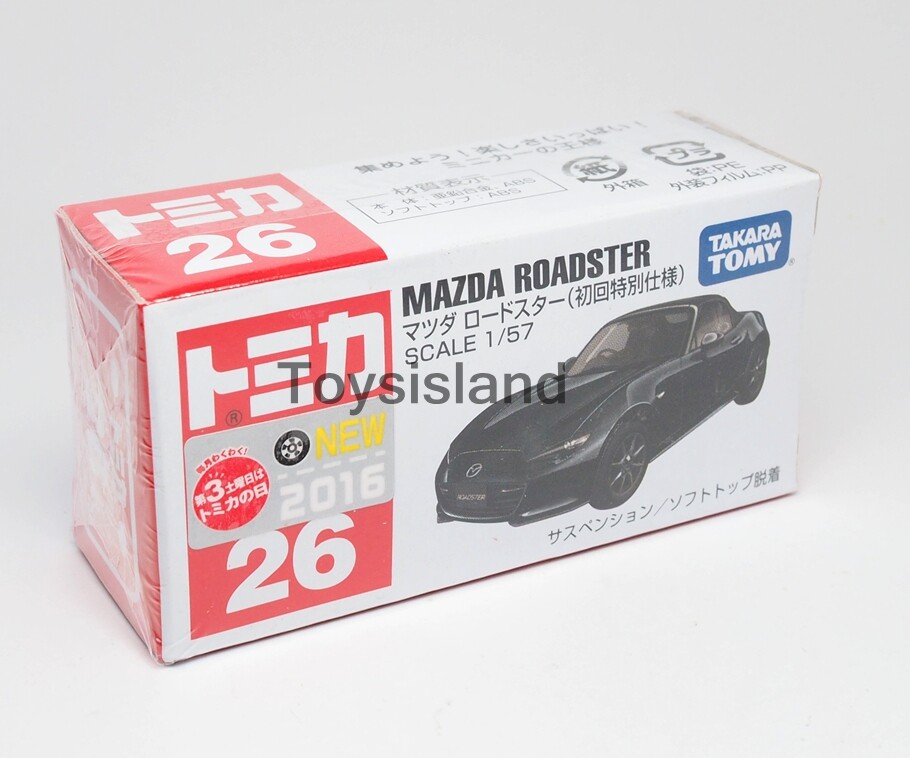 TOMICA 26 MAZDA ROADSTER MX-5 1/57 TOMY 2016 FEBRUARY NEW MODEL